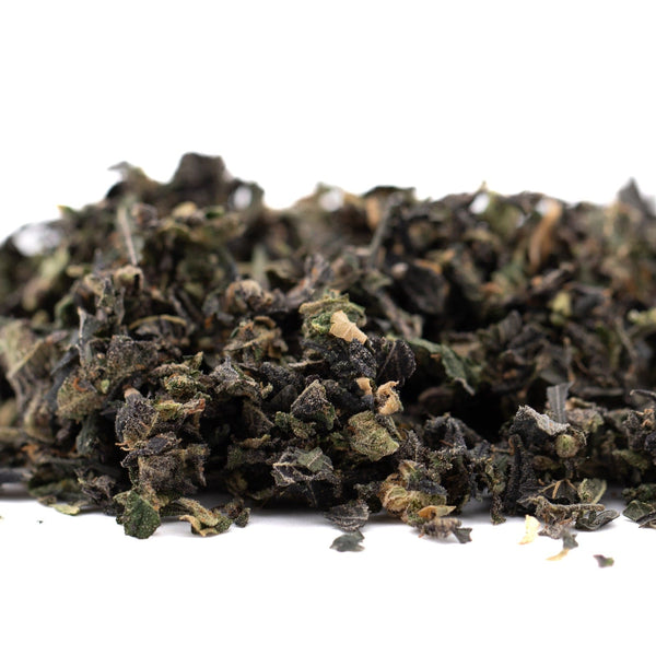 Dark dried tea leaves from Purple Wedding Cake Indoor Trim Wholesale 1LB package