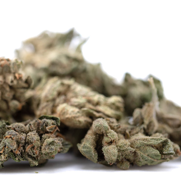 Sour Apple THCa Flower Smalls with green buds and leaves