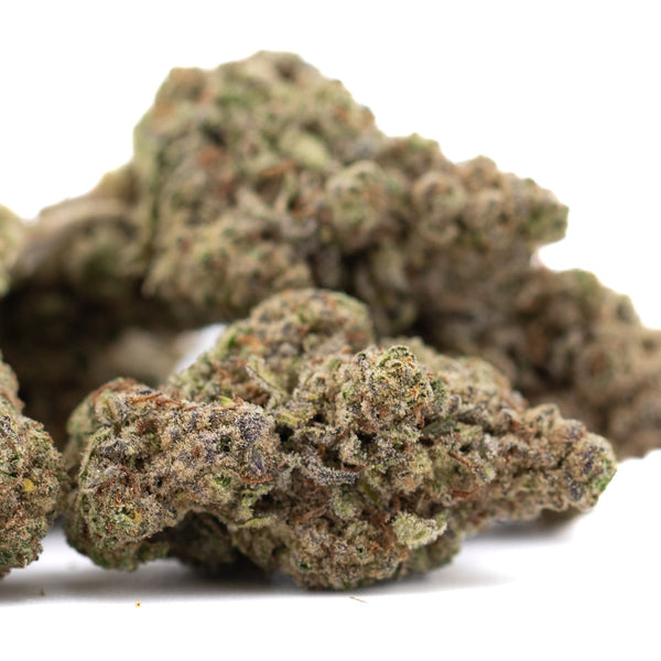 Premium Super Runtz hemp flower with dense trichomes and earthy aroma in greenhouse